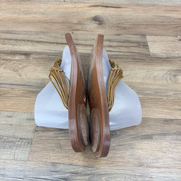 Frye Boots Chelsea Thong Brown Sandals Size 8M Slip On - Picture 4 of 8